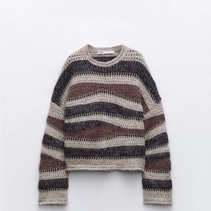 Zara Striped Knit Sweater